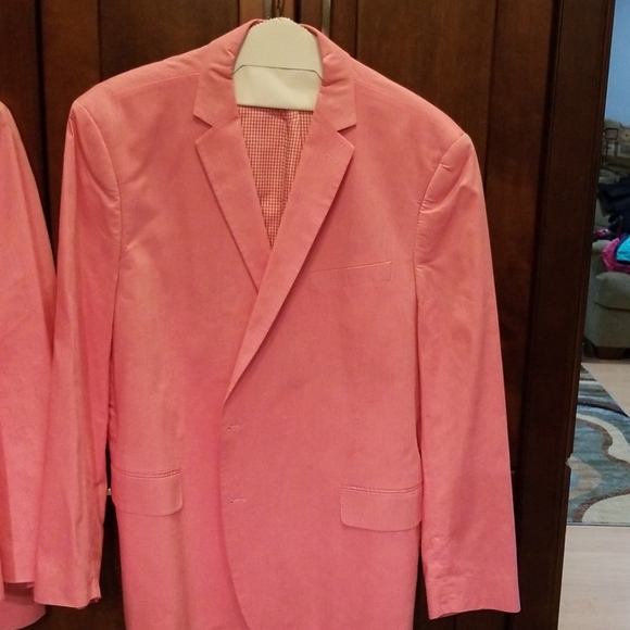 Pink Stafford cotton sports coat 52 reg.
